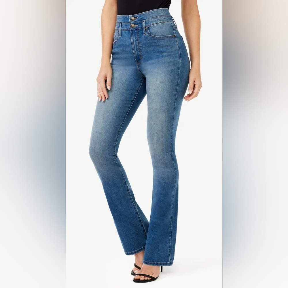 Sofia Vergara Jean, Amaya, Super High Rise Curvy Boot, Size 18 NEW